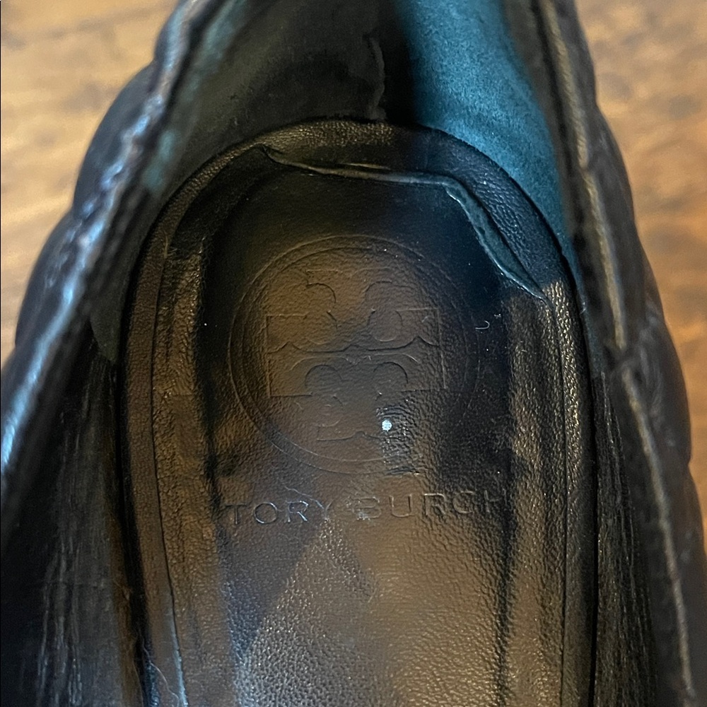 Tory Burch Quinn Quilted Patent Ballerina Flats - Picture 4 of 7